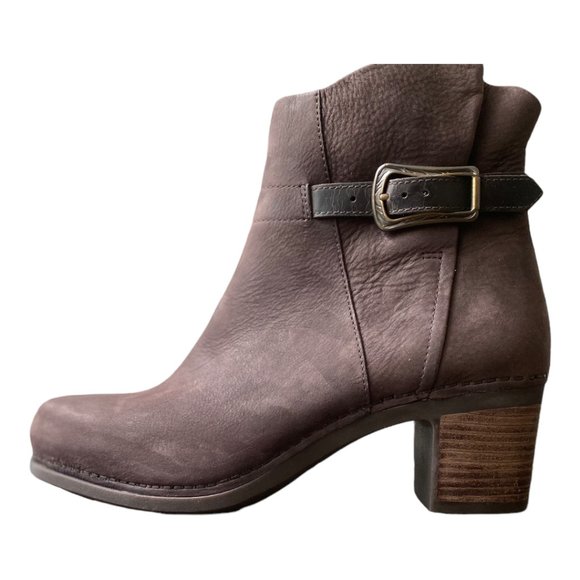 Dansko New Women’'s Hartley Boot Chocolate Nubuck Leather size 38 - Picture 4 of 11